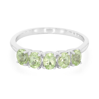 Merelani-Mint-Granat-Silberring