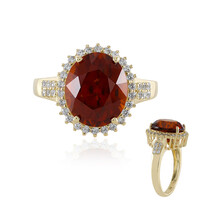 Hessonit-Granat-Goldring
