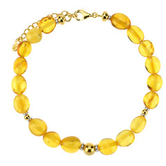 Baltischer Bernstein-Silberarmband