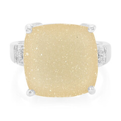 Glitzer-Achat-Silberring