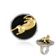 Schwarzer Onyx-Silberring (Gems en Vogue)