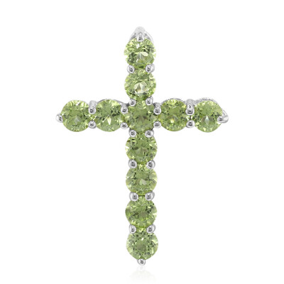 Peridot-Silberanhänger