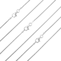 Silber-Zopfkettenset - 11,3 g - 45, 50, 60 cm