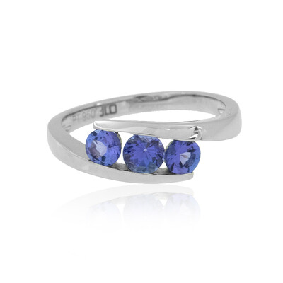 AAA-Tansanit-Platinring