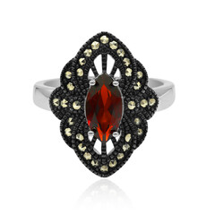 Granat-Silberring