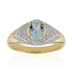Nigerianischer Aquamarin-Goldring (Mark Kaufman)