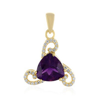 Sibirischer Amethyst-Silberanhänger