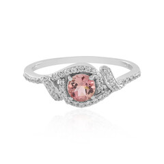Pinkfarbener Turmalin-Silberring