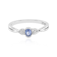 Blauer Ceylon-Saphir-Silberring