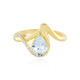 Brasilianischer Aquamarin-Silberring