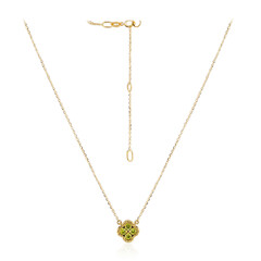 Gelber VS1 Brillant-Goldcollier