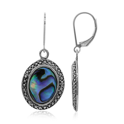Abalone-Muschel-Silberohrringe (Art of Nature)