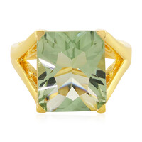 Grüner Amethyst-Silberring
