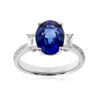 Blauer Ceylon-Saphir-Platinring (CIRARI)