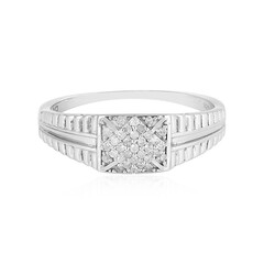 I2 (I) Diamant-Herren-Silberring