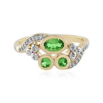 Tansania-Tsavorit-Goldring (D'vyere)