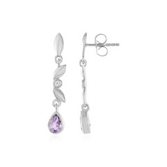 Lavendel-Amethyst-Silberohrringe