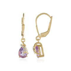 Lavendel-Amethyst-Silberohrringe