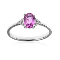 Pinkfarbener Saphir-Goldring (CIRARI)