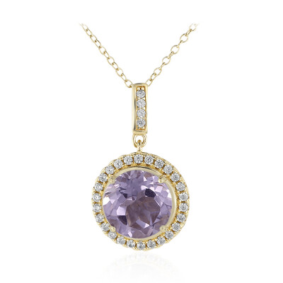 Bolivianischer Amethyst-Silberhalskette