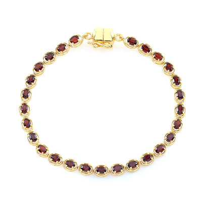 Mosambik-Granat-Silberarmband
