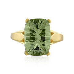 Grüner Amethyst-Silberring