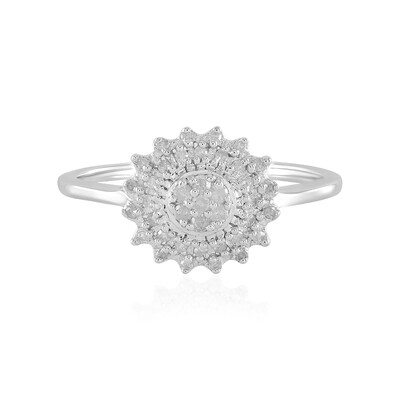 I2 (I) Diamant-Silberring