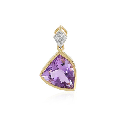 Lavendel-Amethyst-Goldanhänger (SUHANA)