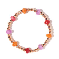 Oranger Quarz-Armband