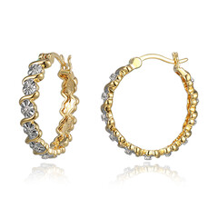 I3 (I) Diamant-Messingohrringe (Juwelo Style)