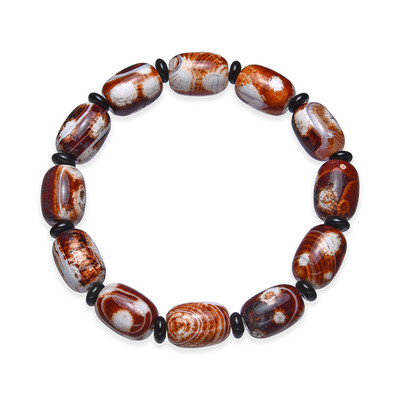 Roter Gu Jiao-Achat-Armband