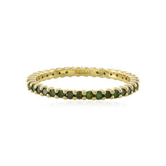 Grüner I4 Diamant-Goldring