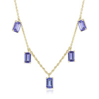 Tansanit-Goldcollier (de Melo)