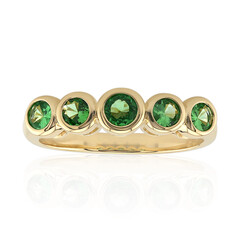 AAA-Kenianischer Tsavorit-Goldring