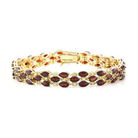 Granat-Silberarmband