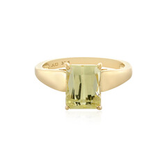 Kanariengelber Kunzit-Goldring