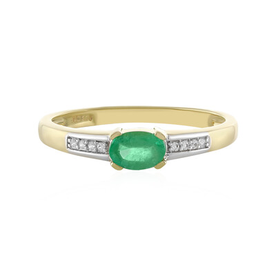 Äthiopischer Smaragd-Goldring