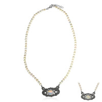 Welo-Opal-Silbercollier (Annette classic)