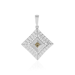 I2 Champagner-Diamant-Goldanhänger (Ornaments by de Melo)