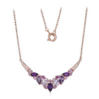 Amethyst-Silbercollier