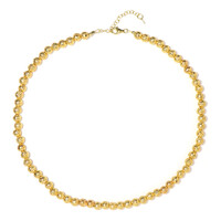 Goldene Lava-Silberhalskette