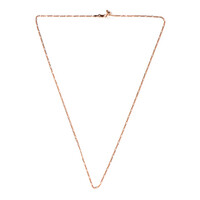Silber-Figarokette - 3,69 g - 61 cm - rosévergoldet