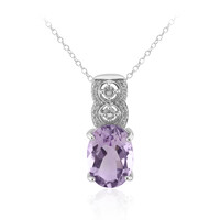 Bolivianischer Amethyst-Silberhalskette