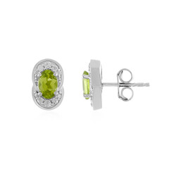 Peridot-Silberohrringe