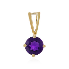 Sambia-Amethyst-Goldanhänger