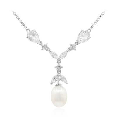 Süßwasserzuchtperlen-Silbercollier