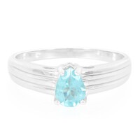 Blauer Apatit-Silberring