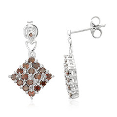 Fancy-Diamant-Silberohrringe