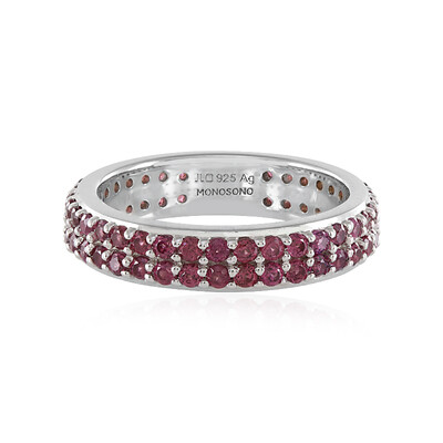 Rhodolith-Silberring (MONOSONO COLLECTION)