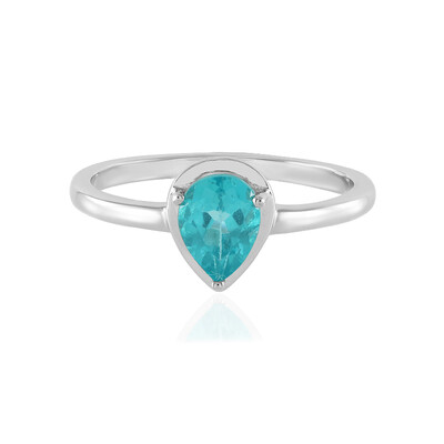 Blauer Apatit-Silberring